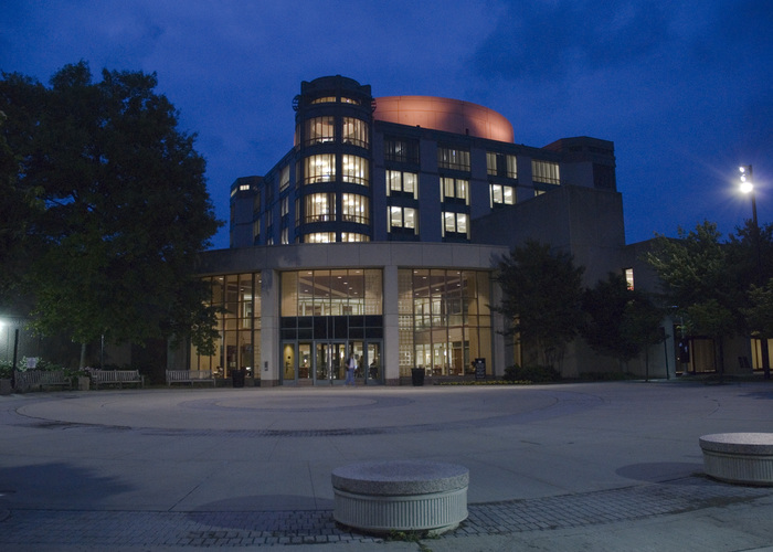 Albin O. Kuhn Library at Night