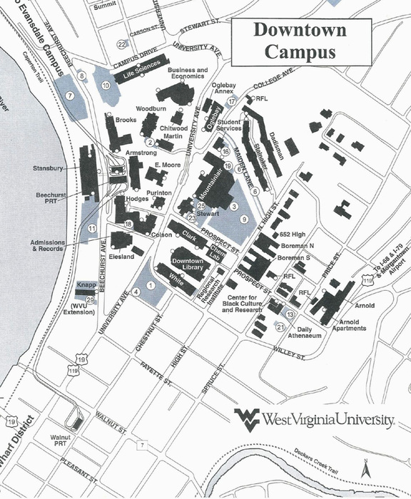 Downtown Campus Map