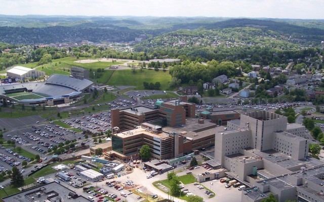 Morgantown Campuses aerial view