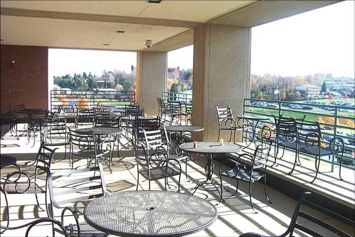 Ruby Memorial Hospital dining balcony