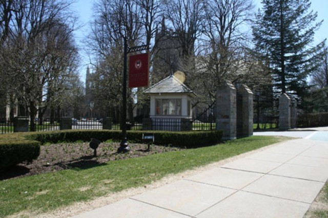 Boston College Entrance Saint Ignatius Gate